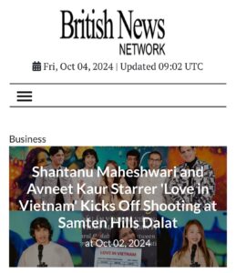 Shantanu Maheshwari and Avneet Kaur Begin Shooting for Love in Vietnam at Samten Hills, Dalat img 1